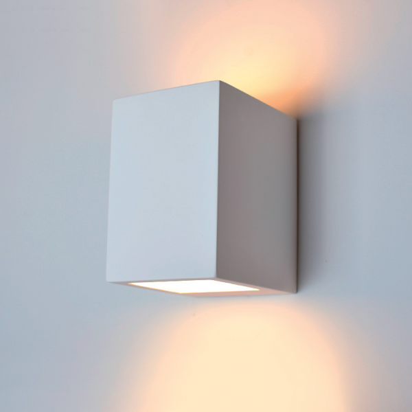 92GDL07W DOWNLIGHT EN GYPSE CARRÉ G9