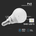 VT-2266 5.5W P45 LED PLASTIC BULB  E14 6PCS/PACK