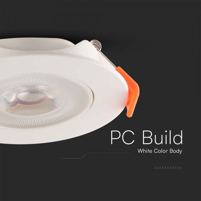 VT-7007 7W LED PLASTIC SPOTLIGHT SAMSUNG CHIP-RD  WHITE BODY