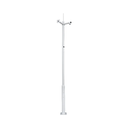 Mât tronconique 3.5M-STAINLESS-W - Ensemble mât pour caméra 3,5 m Blanc