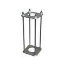 Mât tronconique 3.5M-STAINLESS-W - Ensemble mât pour caméra 3,5 m Blanc