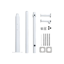 Mât tronconique 3.5M-STAINLESS-W - Ensemble mât pour caméra 3,5 m Blanc