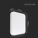  24W LED DOME LIGHT WITH SAMSUNG CHIP  SQ WHITE FRAME IP44