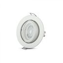 VT-775 GU10 FITTING  ROUND-SILVER GREY