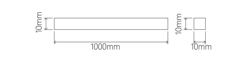 BS-L2 Stair Light Stripe（Dual White LED Light）10x10x1000mm