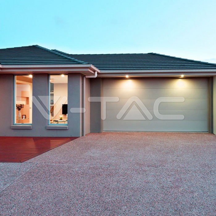 VT-782 1xGU10 FITTING ROUND ALUMINUM BRUSH