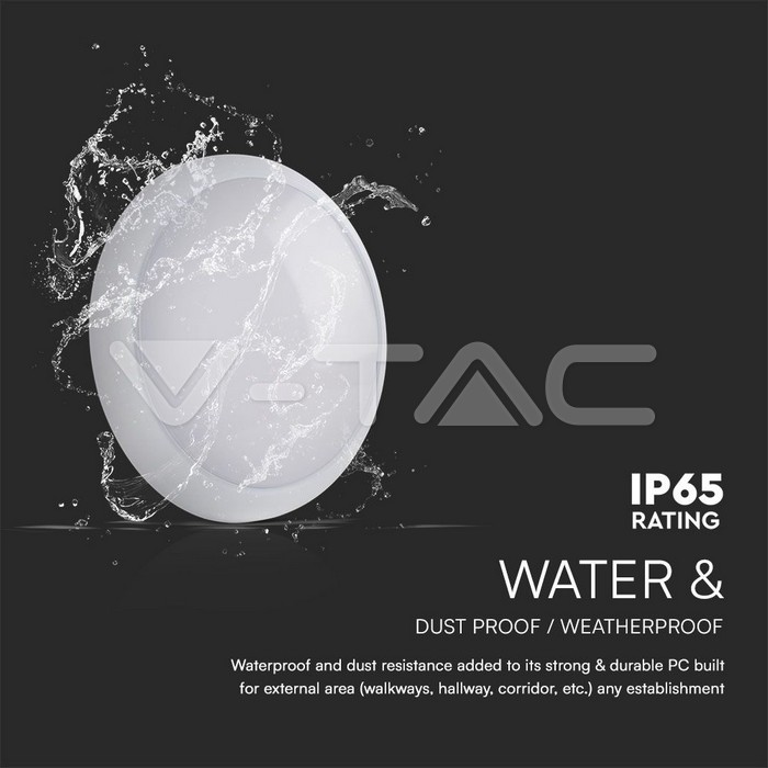 VT-15 15W FULL ROUND DOME LIGHT WITH SAMSUNG CHIP  IP65