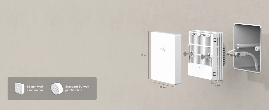 Cudy AP3000-Wall WiFi 6 Wall Mounted Access Point