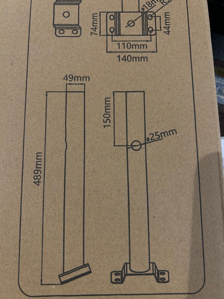 Support mural pour lampadaire Aigostart 50 cm