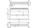 Roline 19" Cadre de support  pour montage sur rail DIN, 3U, avec gestion des câbles, noir