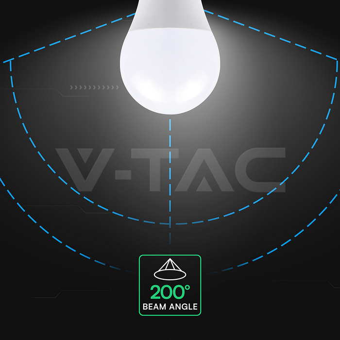 VT-2015 15W A65 LED PLASTIC BULB  E27 200'D