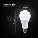 VT-2015 15W A65 LED PLASTIC BULB  E27 200'D