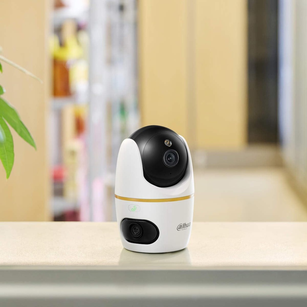 DAHUA DH-H5D-5F Caméra intérieure Wi-Fi double objectif panoramique et inclinable 5+5MP 3,6 mm, Wi-Fi / IP, IR 10 m