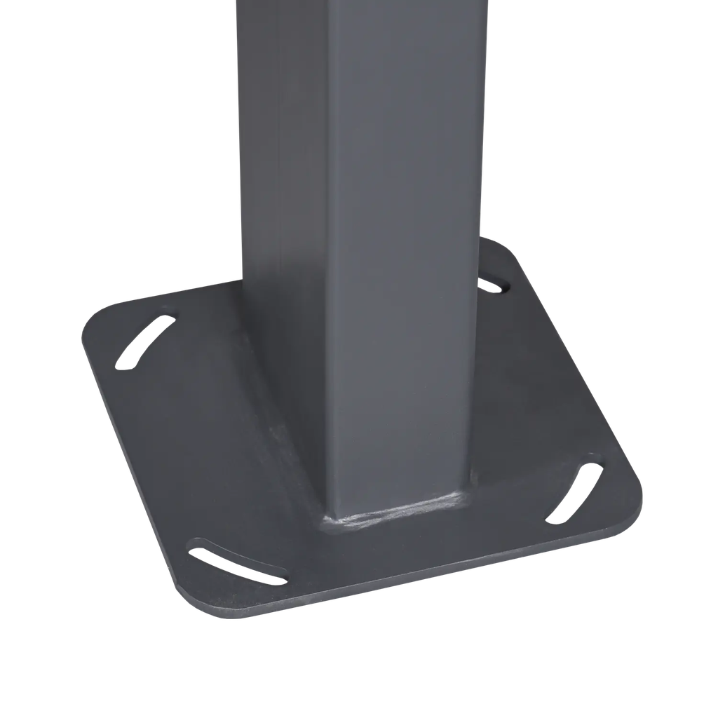 VK‑POLE‑1.5M‑G Poteau métallique de 1,5 mètre en gris foncé. Fabriqué en acier Q195. Conçu pour l'installation des platine de rue et de systèmes de contrôle d'accès extérieurs
