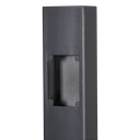 VK‑POLE‑1.5M‑G Poteau métallique de 1,5 mètre en gris foncé. Fabriqué en acier Q195. Conçu pour l'installation des platine de rue et de systèmes de contrôle d'accès extérieurs