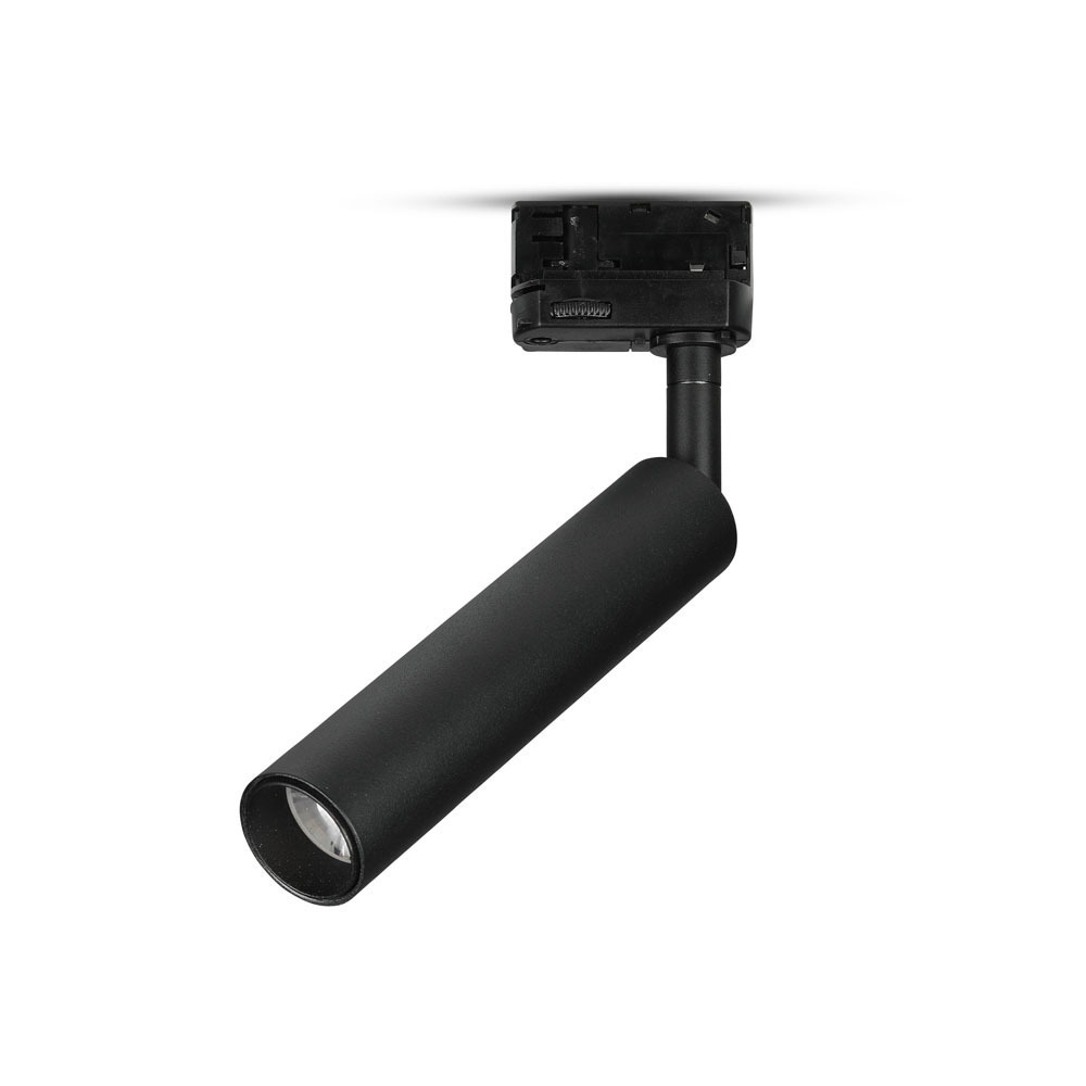 Projecteur LED sur rail VT-407 7 W avec puce Samsung, garantie 5 ans, corps noir