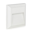 VT-1152 2W LED TRAPVERLICHTING WITTE BEHUIZING VIERKANT 124x124x27mm