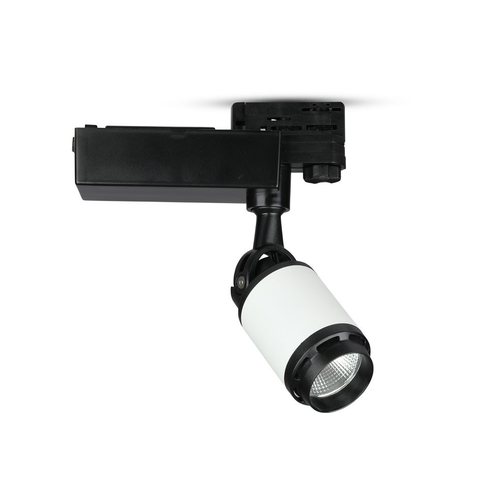 [1334] VT-4512 10W LED TRACKLIGHT - BLACK&WHITE BODY (6000K)
