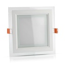 VT-602G SQ 6W Panneaux LED carrés en verre  4000K
