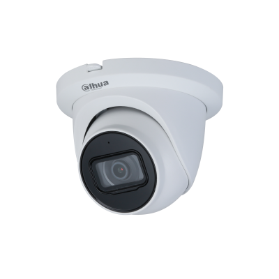 DAHUA IPC-HDW2531T-AS-S2 5MP Turret POE IP-camera, ingebouwde 2,8 mm audio • 5MP • H.265+ • WDR 120dB • IR tot 30 m • SD-kaart • Microfoon • IP67 • Metaal