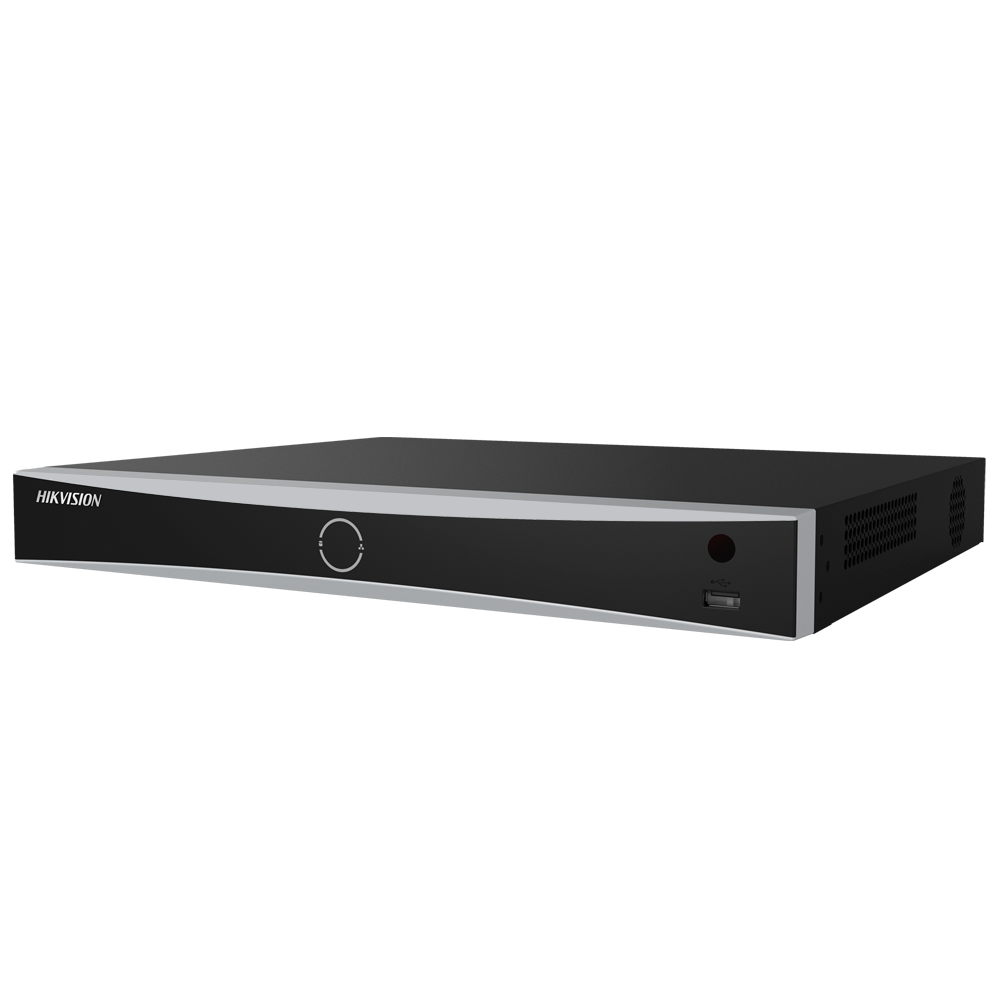 HIKVISION DS-7616NXI-K2 AcuSense NVR 16 canaux jusqu'à 12 MP sans POE - Prise en charge de 2 disques durs SATA jusqu'à 10 To