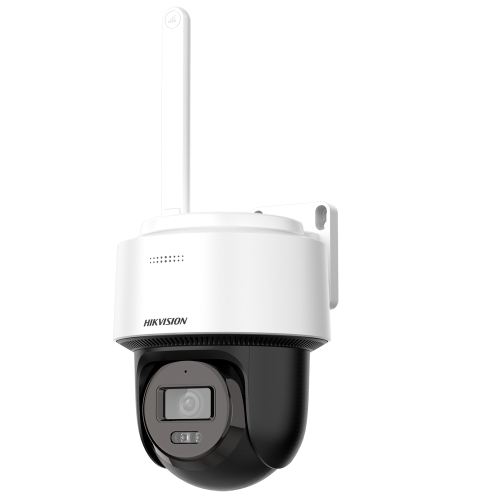 HIKVISION DS-2DE2C400MWG/W 4 MP Caméra IP WFI PanTilt 360° Eclairage hybride intelligente d'extérieur fixe Compatible iVMS-4200, Hik-Connect 