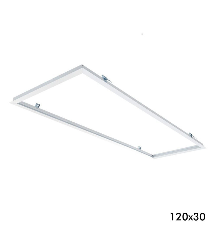 Cadre encastré pour panneaux LED 120x30cm