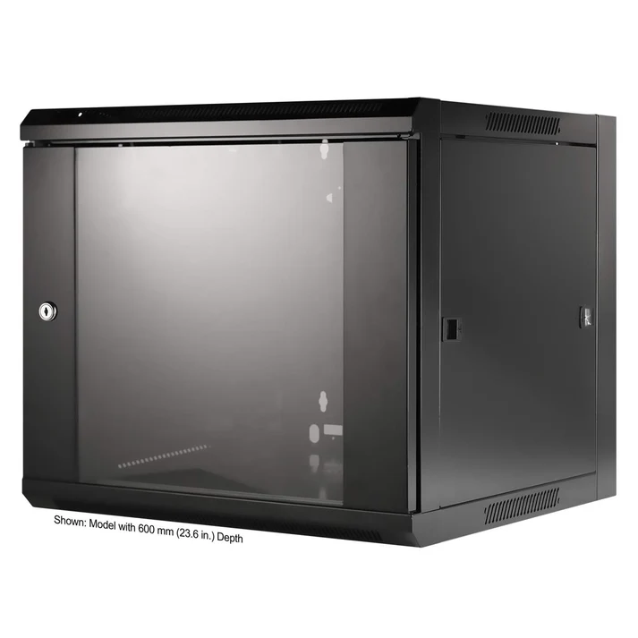Intellinet 711777 Wall Mount Cabinet 19"-9U 450mm  (l x H x P) 570 x 500 x 450 mm 9 UH Black (RAL 9005)