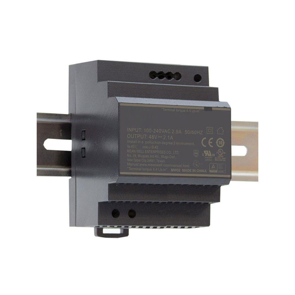 48VDC/1.9A  90W power supply for DIN rail