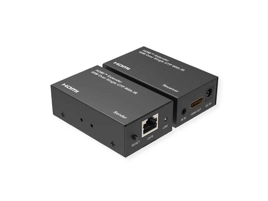 VALUE HDMI Extender over Twisted Pair, up to 60 meters by using a Cat 6 cable or higher Full HD 1920 x 1080 @60Hz