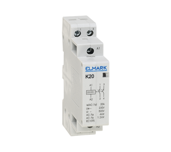 MODULAIRE CONTACTOR K20 20A 230 NO+NC