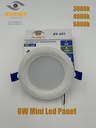 AV-601 6W LED PREMIUM PANEEL ROND