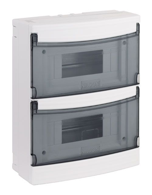 BOÎTE DE DISTRIBUTION STANDARD MONTÉE EN SURFACE 16 MODULES