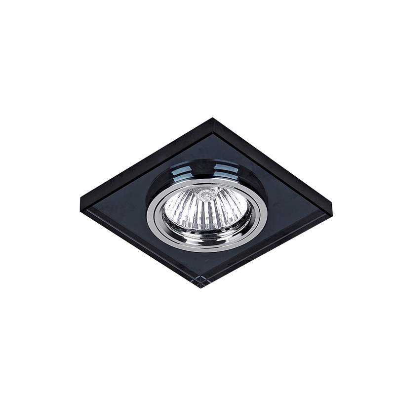 CR-777S/BK SPOTLIGHT VIERKANT MR16 ZWART GLAS
