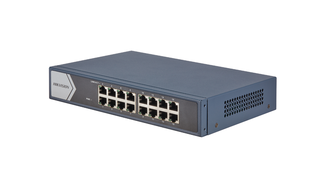 Hikvision DS-3E0516-E(B) 16-poorts Gigabit Unmanaged Switch