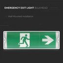 VT-543 3W LED EMERGENCY EXIT LIGHT(12 HOURS CHARGING)6400K IP65