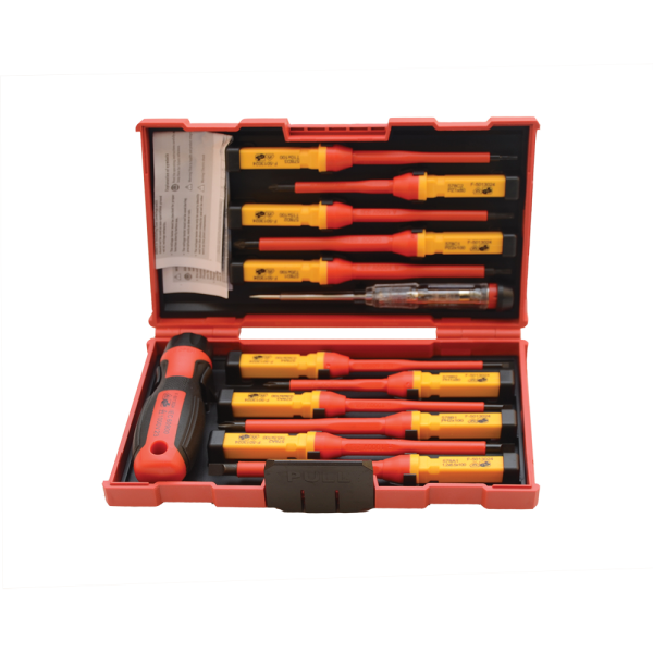 JEU DE 13 TOURNEVIS ISOLÉS VDE CRV 598024