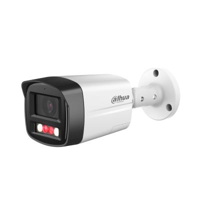 DAHUA IPC-HFW2549TL-S-PV-0280B 5MP WizSense Bullet-netwerkcamera met 2,8 mm vaste focus, dubbele slimme verlichting - ingebouwde audio en microfoon - sirene en stroboscoopalarm