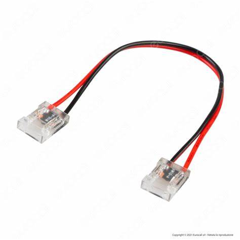 CONNECTEUR POUR BANDE LED COB 10 MM - DOUBLE TÊTE
