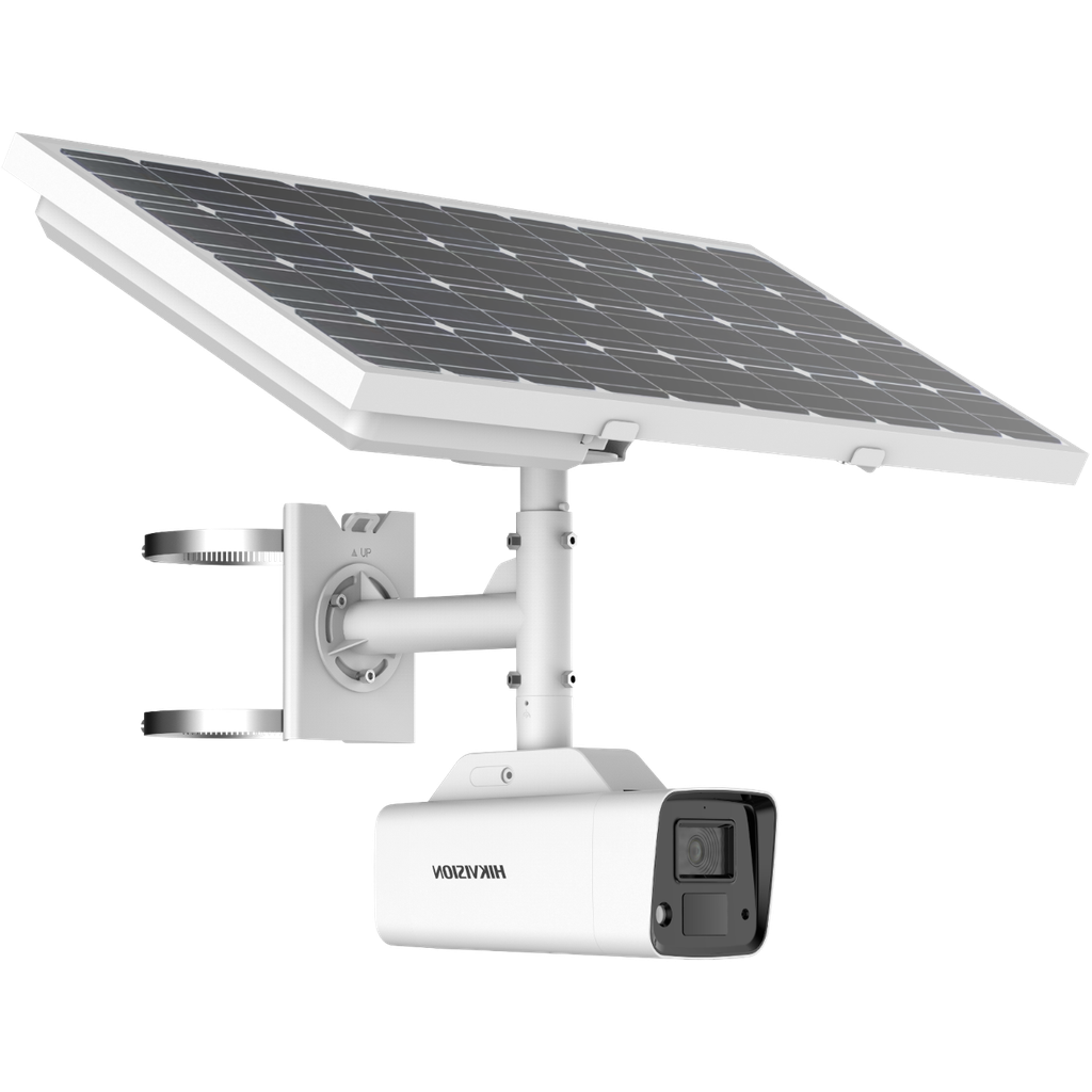 Hikvision DS-2XS2T47G0-LD(W)H/4G Fixed Bullet IP Camera 4G 4MP ColorVu + White Light 30m Autonomous via Solar Panel