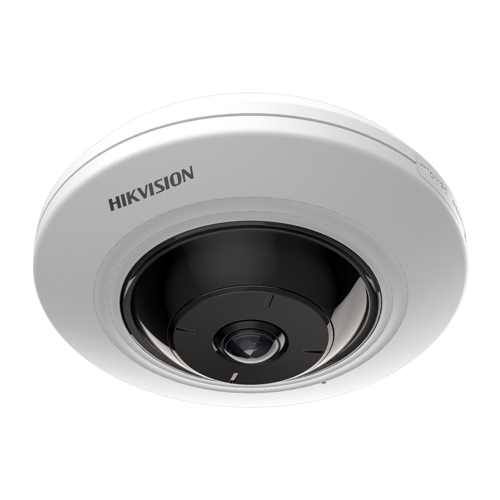 Hikvision DS-2CD3956G2-ISU(1.05mm) Caméra fisheye 180° 5MP H265+  vision nocturne jusqu'à 8 mètres