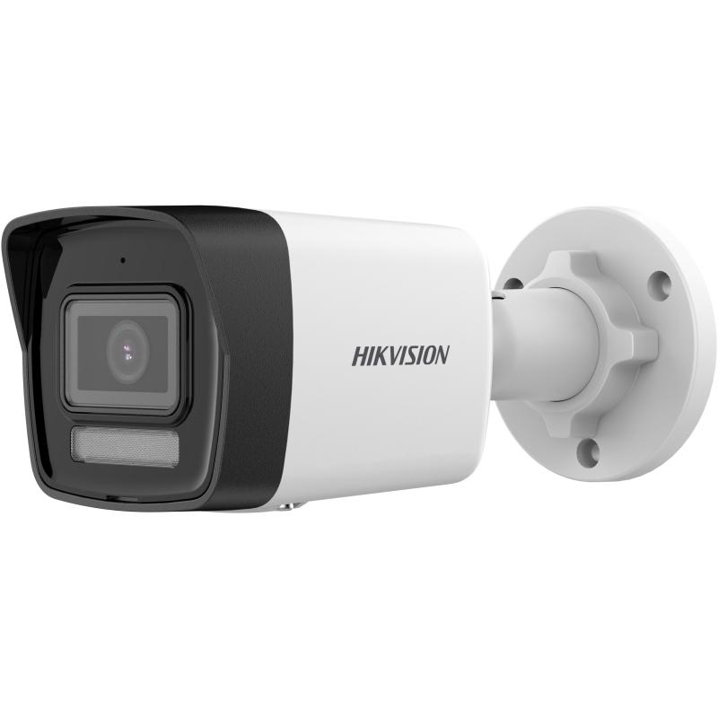Hikvision DS-2CD1083G2-LIUF/SL Caméra IP Bullet  8 mégapixels - 2,8 mm, portée lumineuse hybride : 30 m | Sirène et flash dissuasif Détection de mouvement 2.0 | MicroSD Microphone et haut-parleur intégrés : PoE : IP67
