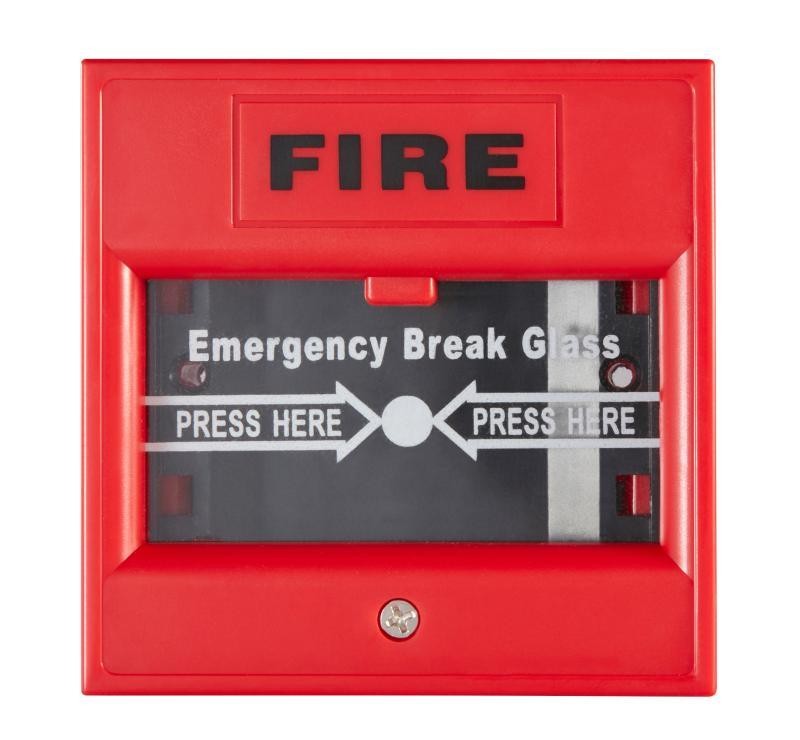 DS-K7PEB Bouton de sortie et d'urgence rouge brisant la vitre