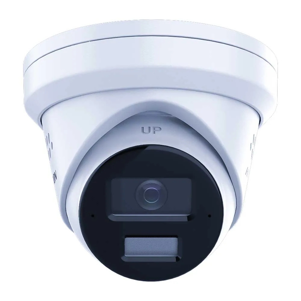 [DS-2CD2383G2-LI2U/SL(Wh)] Hikvision DS-2CD2383G2-LI2U/SL(Wh)  2.8mm  8 MP  IP Turret Camera  White - Acusense Strobe Light and Audible Warning & Smart Hybrid Light 