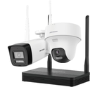 HIKVISION NKS424W02H Wi-Fi IP Kit 4MP H.265 Eén bullet + Eén turret WiFi NVS Kit - Micro SD optioneel