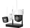 Kit IP Wi-Fi HIKVISION NKS424W03H 4MP H.265, une caméra bullet + une caméra PTDome, kit NVS Wi-Fi - Micro SD en option