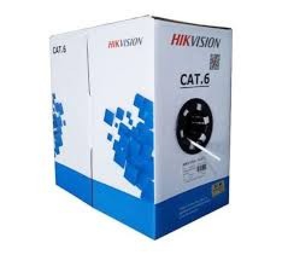 Hikvision DS-1LN6-UE-W 305 m CAT6 UTP-netwerkkabel (massief koper, 0,53 mm, CM)