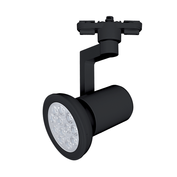 Rail d'éclairage ELMARK SKY TL809 2 lignes 1 x E27 230 V Noir sans ampoules