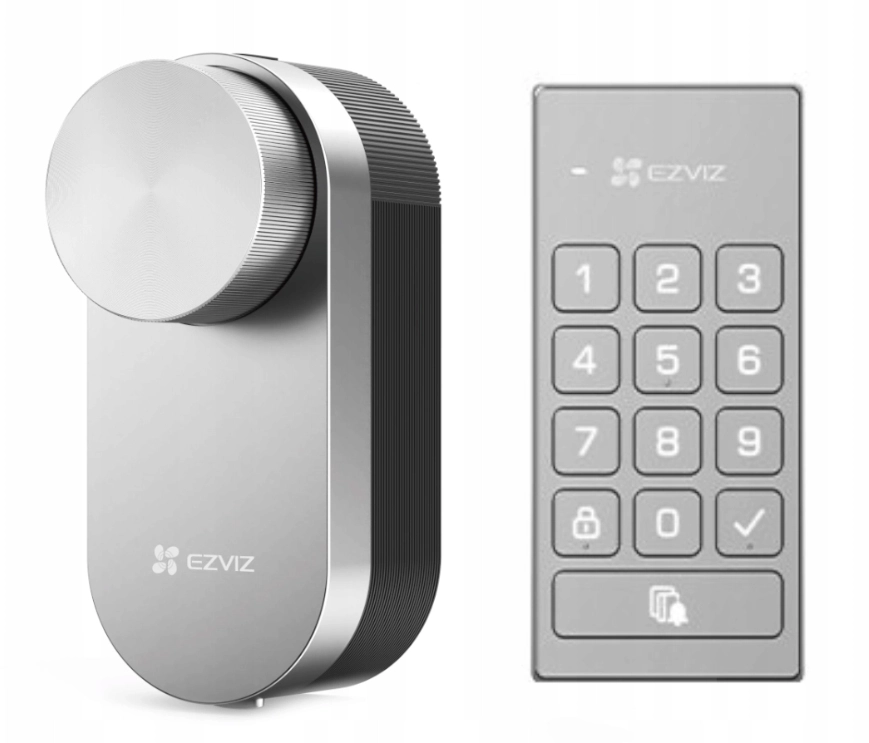 EZVIZ  CS-DL01 Pro + DL01CP Smart Door Lock with Built-in Bluetooth and Wi-Fi - Keyless Access - EZVIZ Apps - Optional DL01CP keyboard