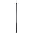 Mât tronqué STAINLESS-G - Ensemble de mâts pour caméra 3,5 / 4,5 / 6 m, Noir
